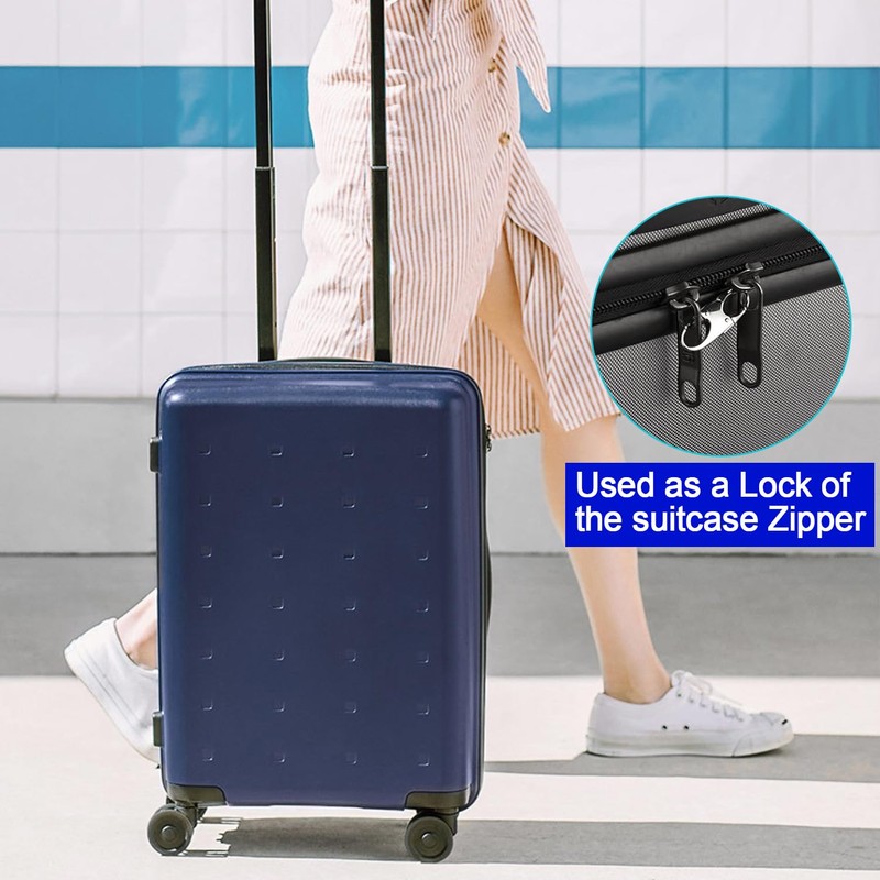 elook Zipper Locks for Backpacks, 6 PCS Zipper Clip Theft