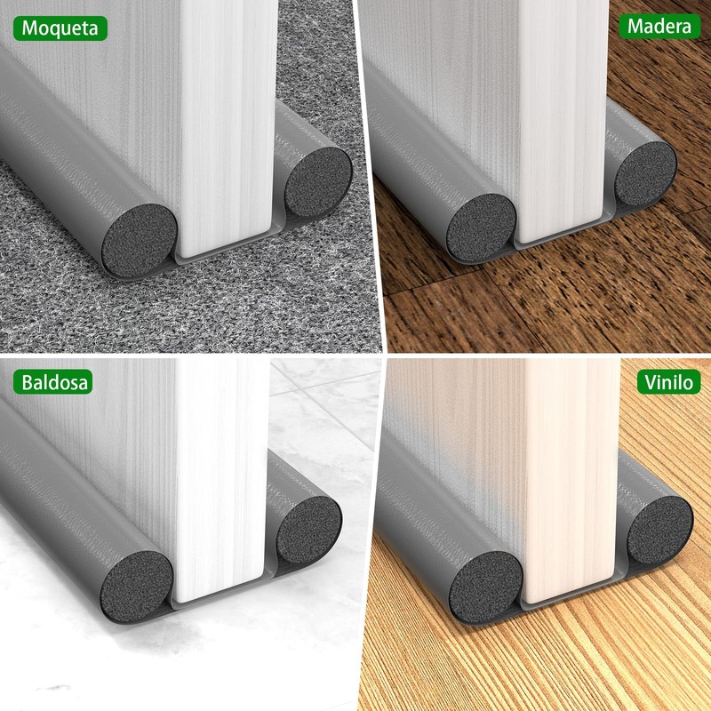 Guardapolvo para Puerta 2PCS,Cubre Polvo para Puerta 37in,Burlete para Puerta