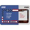 1PCS God Bless America & American Flag License Plate Frame