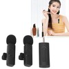 Wireless Lavalier Microphone Portable Noise Cancelling Professional Lapel Mic for
