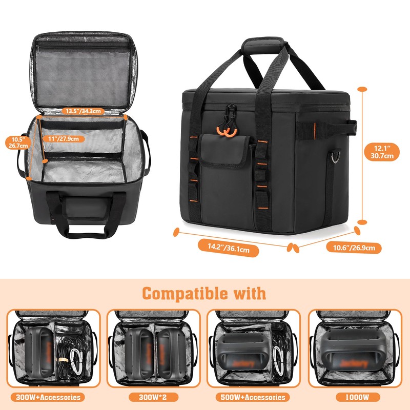 Trunab Moisture-proof Carrying Case Compatible with Jackery Explorer 1000/1000 v2/