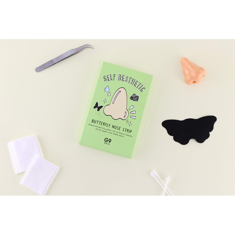 G9SKIN SELF AESTHETIC BUTTERFLY NOSE STRIP, Set of 5, Gina