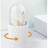 OOXYG Extra-Large Toothbrushes and Toothpaste Holders with Removable Lid, Dustproof