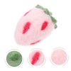 DOITOOL 10pcs Cute Felt Strawberry Crafts Hairband Decor for Home