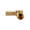 sourcing map Brass Barb Hose Fitting, 90 Degree Elbow 10mm