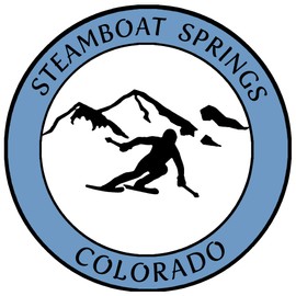 Steamboat Springs, Colorado Ski Destination Decorative Car Truck Window Sticker Decal Vinyl Die-Cut Badge Emblem Vacation Souvenir Travel Gear