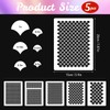 5 Pcs Mermaid Scale Painting Stencils - Face Makeup Stencils