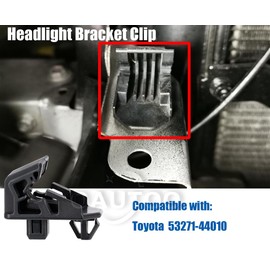 OAUTOO 4pcs Headlamp Mount Bracket Support Clip 53271-44010 for Toyota Camry Corolla RAV4 Lexus IS300 2001-2018