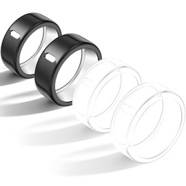 Polyjoy 4 Pack Cover Compatible with Oura Ring Gen 4/Oura Ring Gen 3 Horizon/3 Heritage, Charging Derectly, Anti-Scratch TPU Protector for Women Men Working Out Gym-Size 6