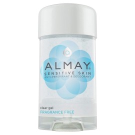 Almay 2PACK Almay Hypoallergenic Clear Gel Fragrance Free Deodorant 2.25 oz 2 PACK