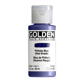 Golden Fluid Acrylics - Phthalo Blue (Red Shade) - 1 oz Bottle