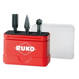 Ruko 116001TC Cardbite Metal Grinding Bits 3-Piece Set TiCN
