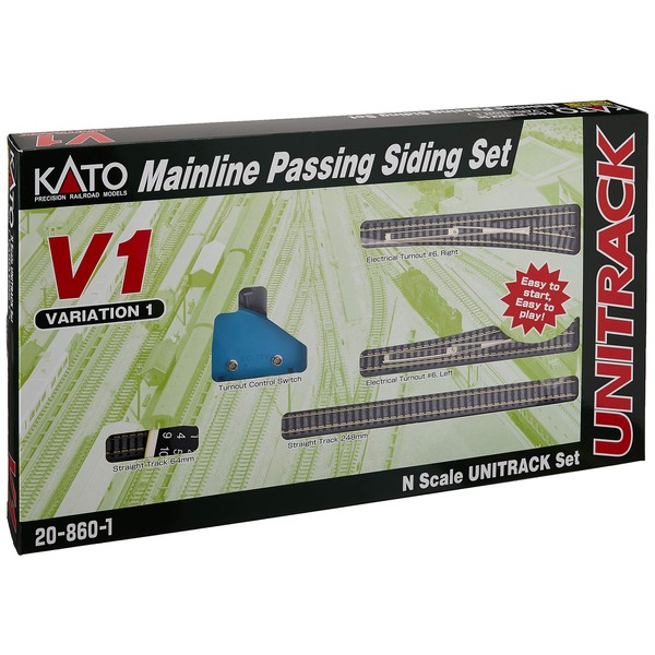 Kato USA Model Train Products V1 UNITRACK Mainline Passing Siding Set