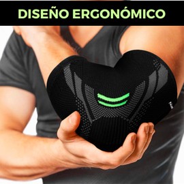 NativoDex Elbow Brace - Compression Bandage for Elbow, Tennis Elbow, Golfer's Elbow, Tendonitis, Osteoarthritis, Sports - Brace for Men and Women