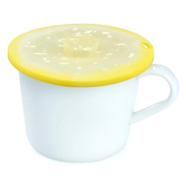 Charles Viancin Airtight Silicone Drink Covers, Set of 2, Lemon/Lime