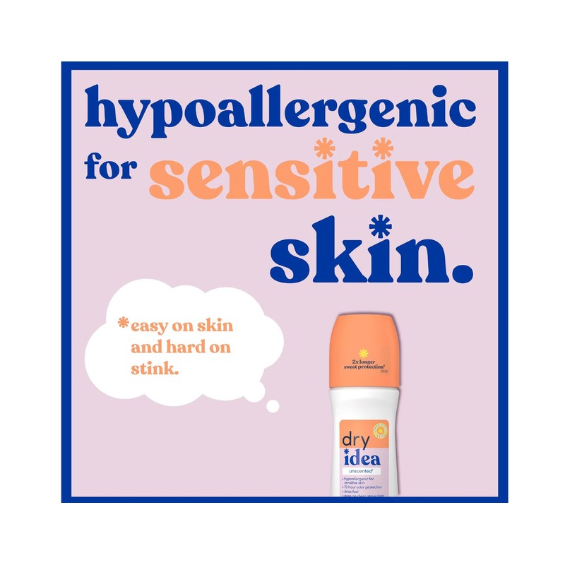 Dry Idea Dry Idea Advanced Antiperspirant Deodorant Roll-On Unscented, Unscented