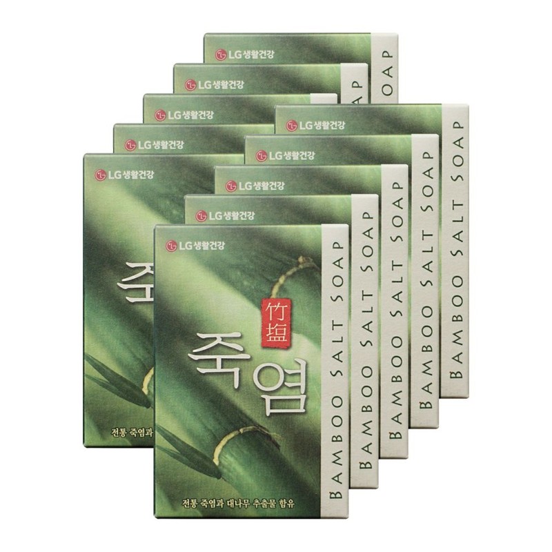 LG Bamboo Salt Soap 100g 10pcs Face Wash / 엘지