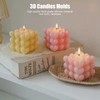 3D Heart Cube Aromatherapy Candle Silicone Mold Food Grade Candle