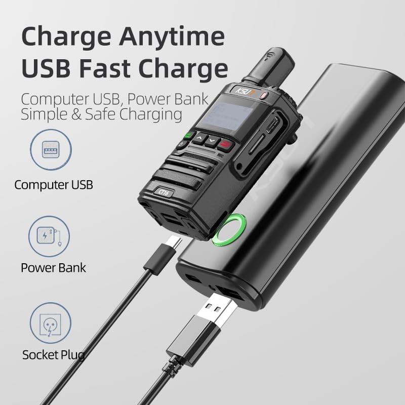 KSUN 4G Network Nationwide POC Radio with 1 Year Pre-Paid