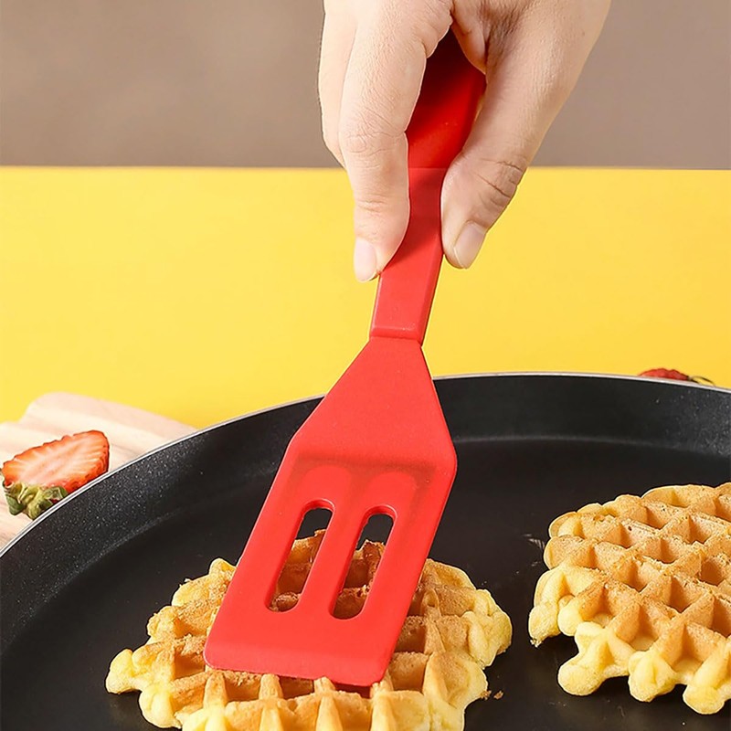 【2 Pack】Kunovo Small Spatula for Nonstick Cookware Mini Spatulas for