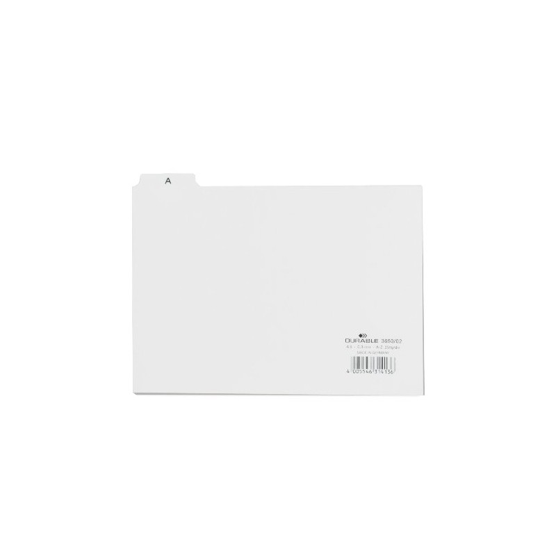 Durable A5 Index Card Set | Includes Printed A-Z Tabs