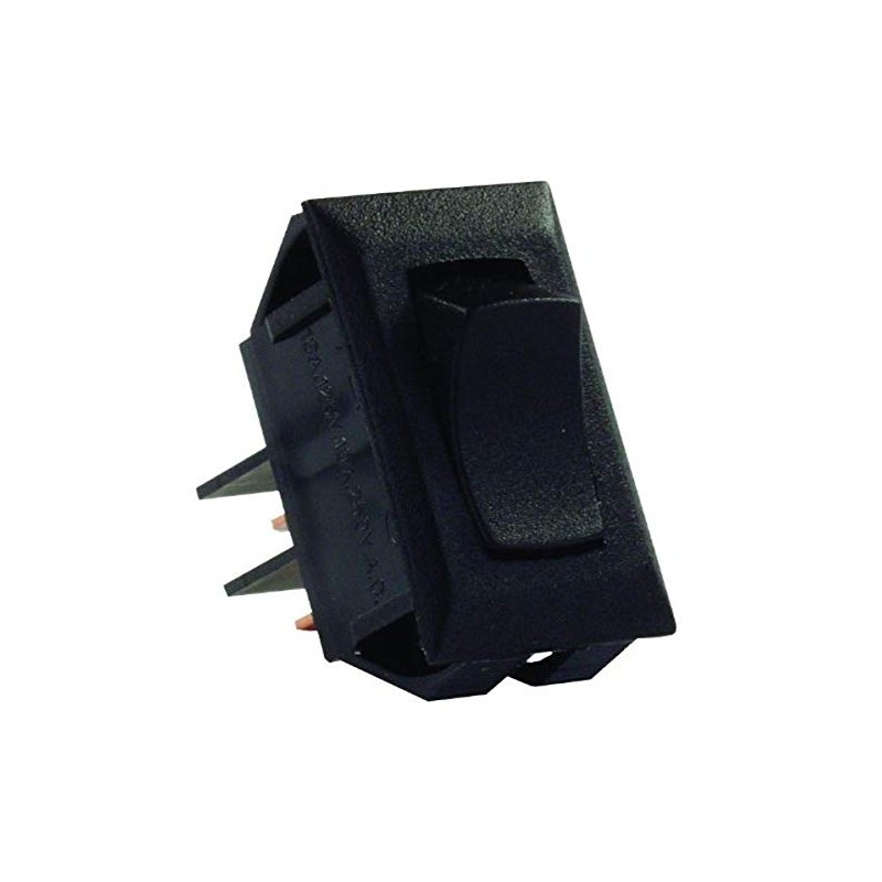 JR Products 12705 Black SPST Mom-On/Off Switch