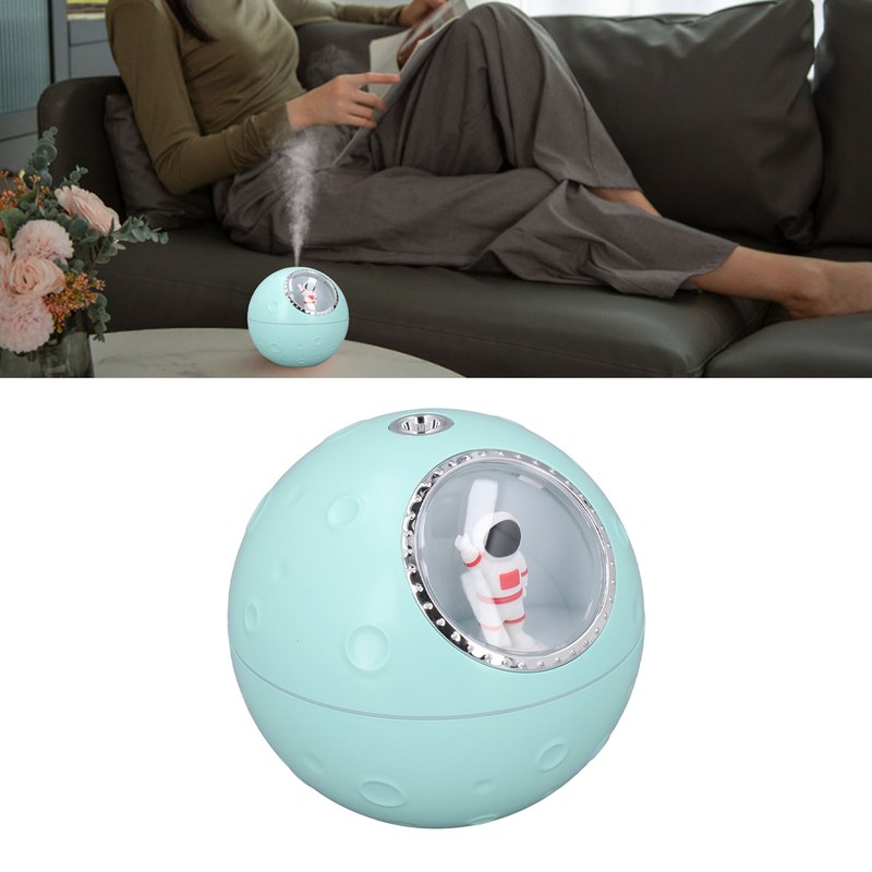 Space Capsule Humidifier 2 Gears Adjustable 300ml Quiet Cute Astronaut