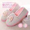 [ココマリ] スリッパ レディース ルームシューズ かかと付き 滑り止め おしゃれ 歩きやすい かかとあり 洗える