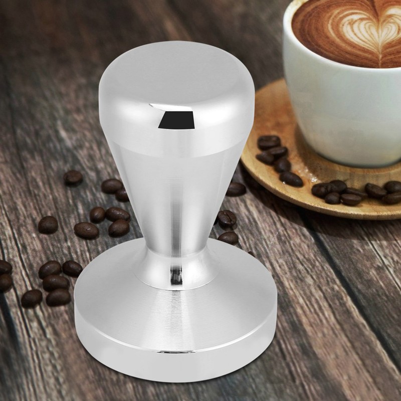 57.5mm/49mm Stainless Steel Coffee Tamper Flat Base Espresso Beans Press