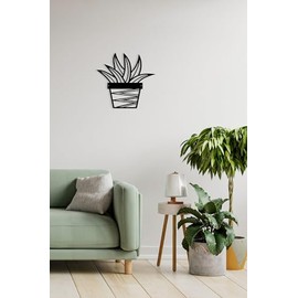 Stylish Black Decorative Metal Wall Accessory, 20 x 25 cm, 100% Metal, 2 mm Thickness, Perfect for Modern Home Decor & Unique Wall Art