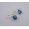 Bel Earrings Blue Quartz Silver Plated