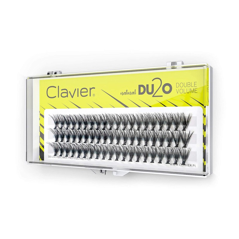 Clavier Du2o Double Volume Artificial Eyelashes in Cups, Various Lengths
