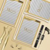 QUEWEL Individual Eyelashes, Pack of 320, Individual Eyelashes for Eye