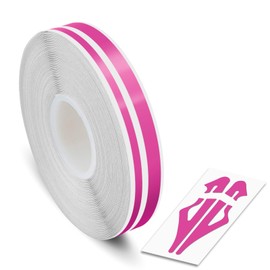 1/12" & 1/6" | 2mm & 4mm Self-Adhesive Vinyl Pin Stripe Roll Decal Sticker Tape 32ft 9.80m - DARK PINK, Universally Compatible for Cars, Trucks, Vans, Motorcycles, Bikes, Helmets, Arts & Crafts