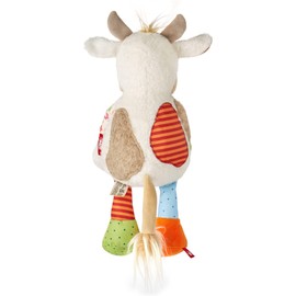 SIGIKID 42839 Soft Toy Cow Patchwork Sweety Cuddly Toy for Playing and Cuddling Soft Material Mix for Babies and Children, Boys and Girls from 0 Months to 8 Years Multicoloured / Cow 30 cm