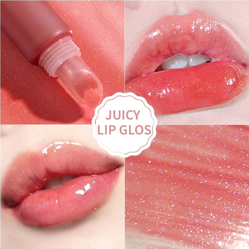 INTOPOP Lip Gloss Tint: Moisturizing Glossy Lip Lipstick, Pin Clip,