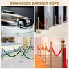 MECCANIXITY Velvet Stanchion Rope 5 Ft/1.5 M, Barrier Rope Velvet