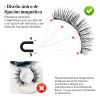 Kit De Pestañas Magnéticas Reutilizables Con Aplicador