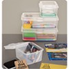 Sterilite FlipTop, Stackable Small Storage Bin with Hinging Lid, Plastic