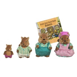Li’l Woodzeez – Bushytail Squirrel Family – 5pc Toy Set with Miniature Animal Figurines and Storybook – Animal Toys and Accessories for Kids Age 3+