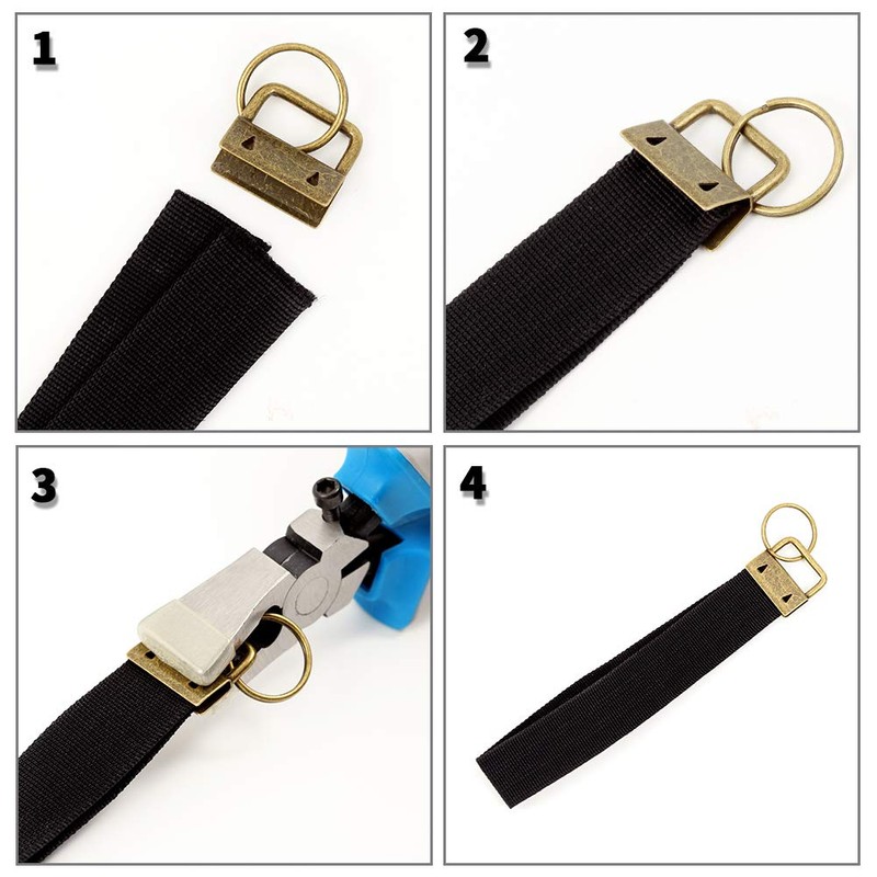 SPEEDWOX 25 Pcs Key Fob Hardware 1.25 Inch Mixed Set