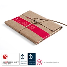 Transotype senseBook Large Leather Flap Squared Notebook