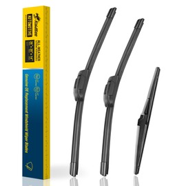 Raidbee® 26"+20" Windshield Wiper Blades with 12" Rear Wiper Blade Automotive Replacement Set for Toyota Sienna 2021 2022 2023 2024 2025 – Genuine OEM Quality (Set of 3)