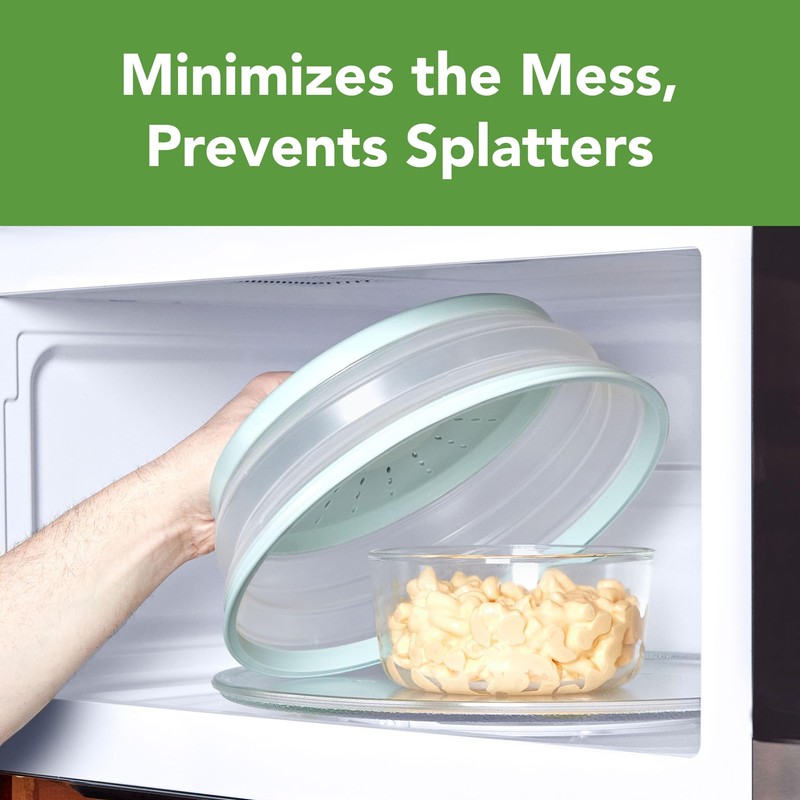Tovolo Microwave Splatter Cover for Food Medium Blue Haze Dishwasher
