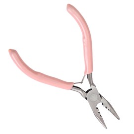 Mini Pliers fo Hair Extension Tools - 3-Hole Design, Micro Loop Tongs for Beads and Loop Tools - Precision Pliers for Hair Extension Removal and Installation - Non-Slip Handles and Ergonomic Handles
