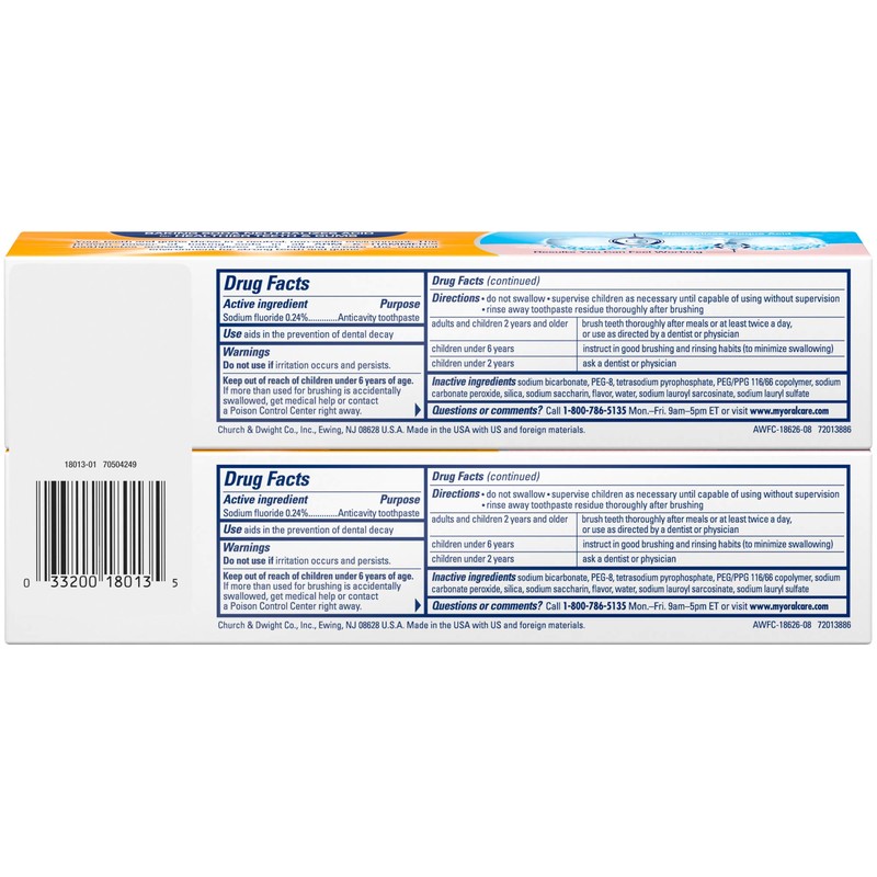 ARM & HAMMER Advanced White Extreme Whitening Toothpaste, TWIN PACK