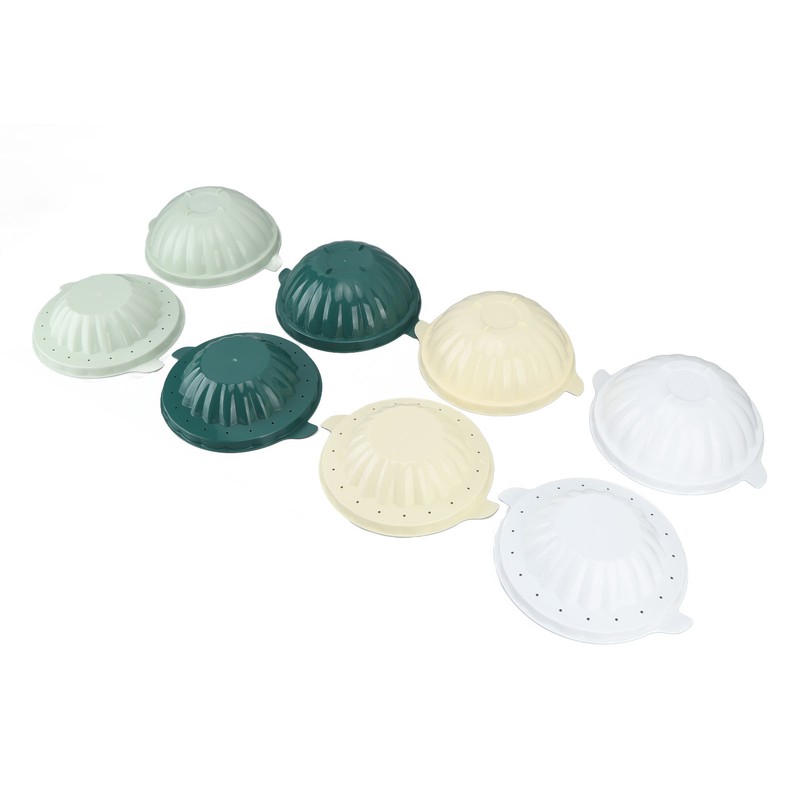 Ice Bowl Containers Mold Light Green Dark Green White Yellow