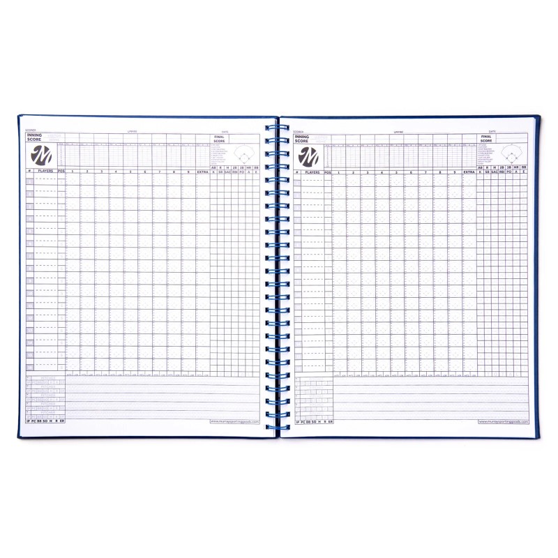 Murray Sporting Goods Premium Baseball Softball Scorebook - 60 Games