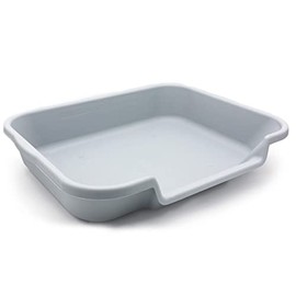 KittyGoHere Litter Box for Senior Cats That Can't cope with a Traditional Litter Box Large Box, Misty Gray Color