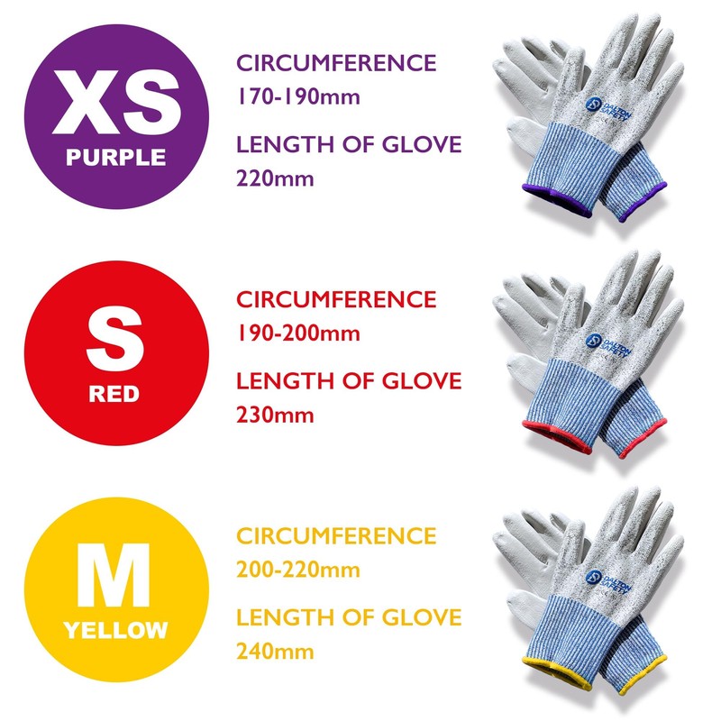 Dalton Safety Pair Of Small Cut Resistant Level 3 Work